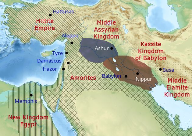 1250 BC. Late Bronze Age, just before the Collapse.